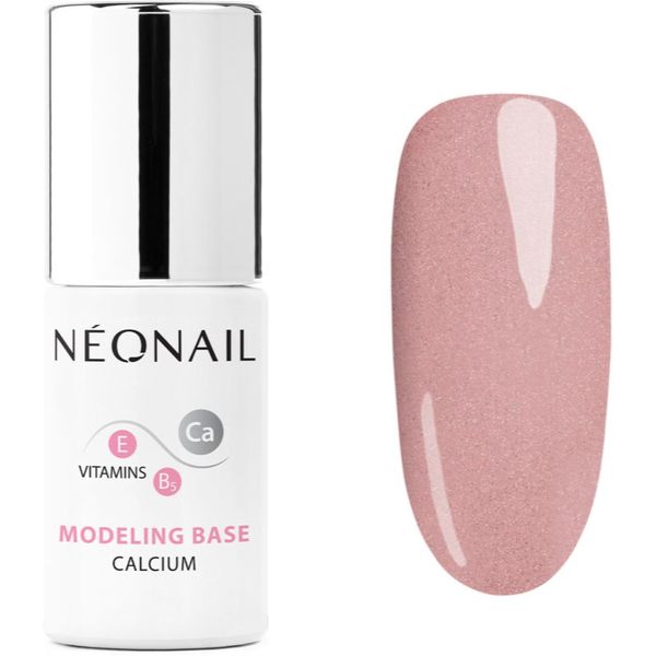 NeoNail NEONAIL Modeling Base Calcium podlak za gel nohte s kalcijem odtenek Bubbly Pink 7,2 ml