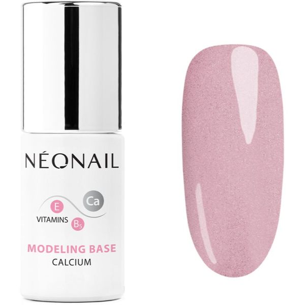 NeoNail NEONAIL Modeling Base Calcium podlak za gel nohte s kalcijem odtenek Luminous Pink 7,2 ml