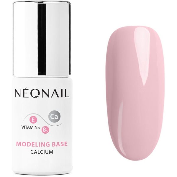 NeoNail NeoNail Modeling Base Calcium podlak za gel nohte s kalcijem odtenek Neutral Pink 7,2 ml