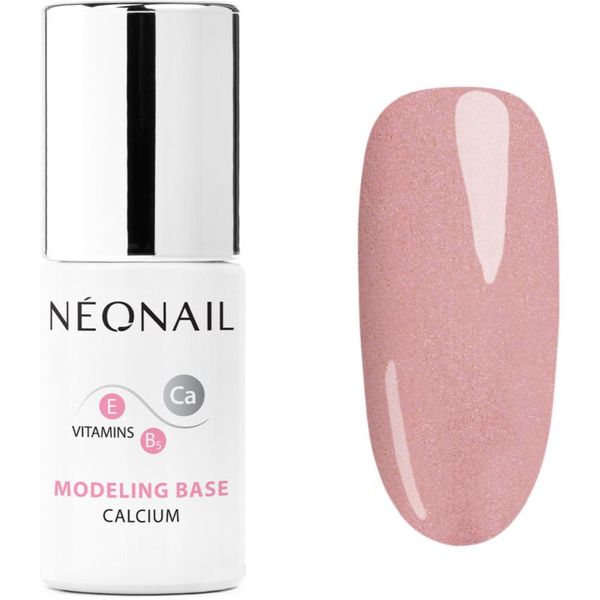 NeoNail NEONAIL Modeling Base Calcium podlak za gel nohte s kalcijem odtenek Pink Quartz 7,2 ml