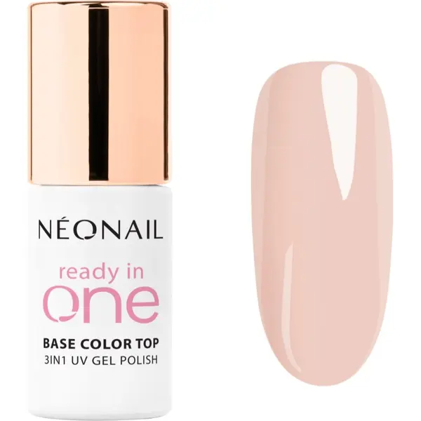 NeoNail NEONAIL Ready In One 3in1 UV Gel Polish gel lak za nohte z diamantnim prahom odtenek 03 One Apricot 7.2 ml