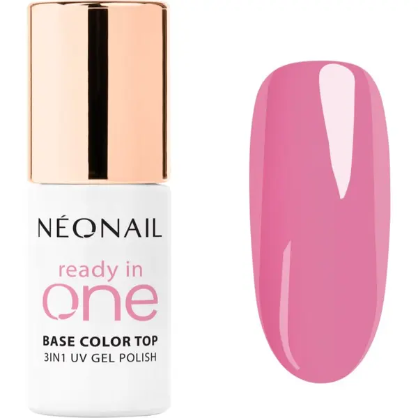 NeoNail NEONAIL Ready In One 3in1 UV Gel Polish gel lak za nohte z diamantnim prahom odtenek 10 One Pink Spark 7.2 ml