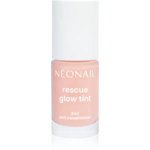 NeoNail NEONAIL Rescue Glow Tint 3in1 Nail Conditioner negovalni lak za nohte odtenek Peachy Peach 7.2 ml