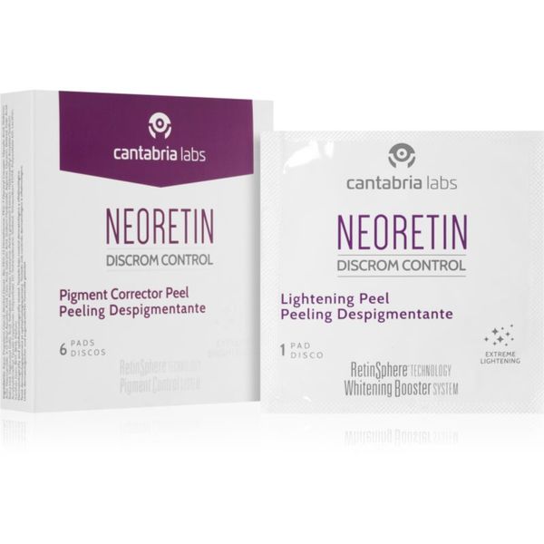 Neoretin Neoretin Discrom control Lightening Peel encimski piling z glikolno kislino 6x1 ml
