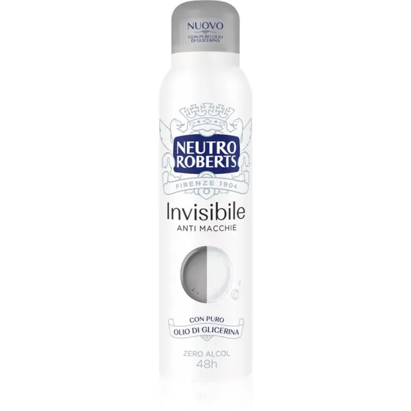 Neutro Roberts Neutro Roberts Invisible Anti Macchie osvežilni deodorant v pršilu z 48-urnim učinkom 150 ml