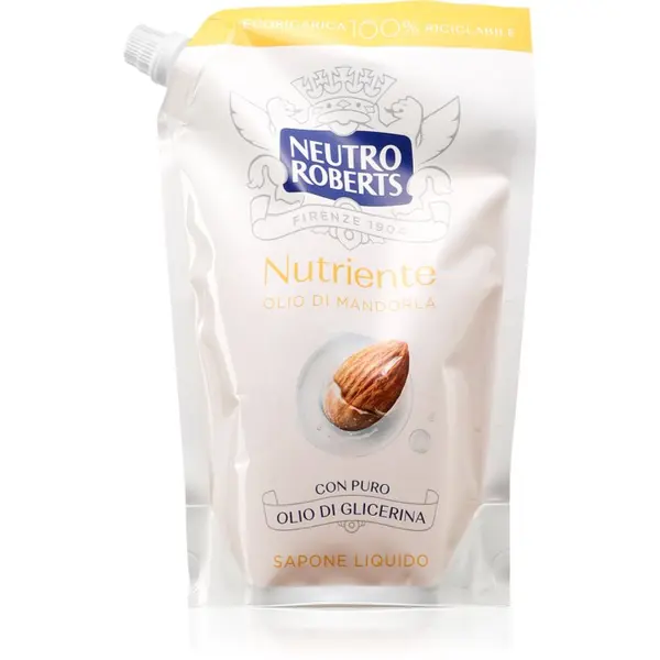 Neutro Roberts Neutro Roberts Olio di Mandorla tekoče milo za roke s hranilnim učinkom nadomestno polnilo 400 ml