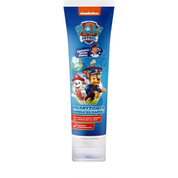 Nickelodeon Nickelodeon Paw Patrol Coloring Bath Paint pena za kopel za otroke Blue Bubble Gum 150 ml