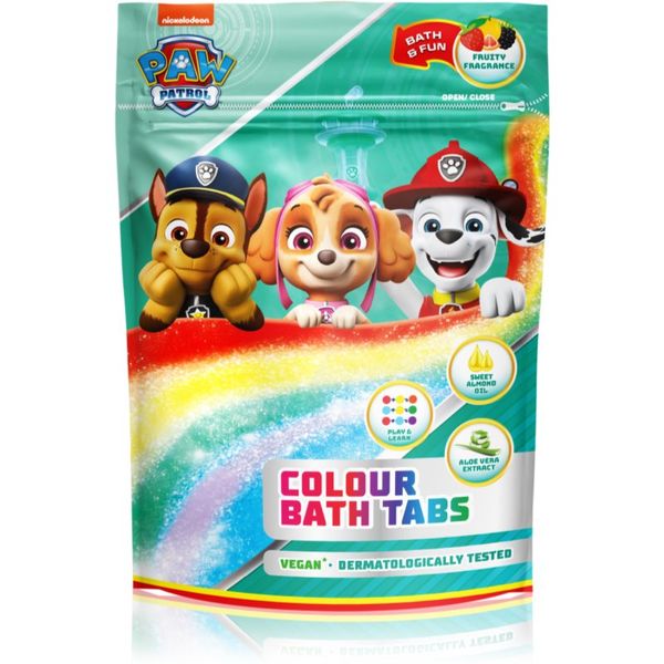 Nickelodeon Nickelodeon Paw Patrol Colour Bath Tabs pripravek za kopel za otroke 9x16 g