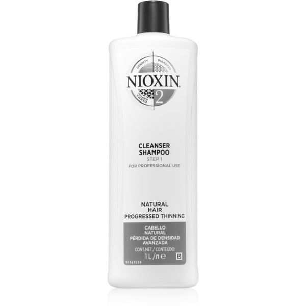 Nioxin Nioxin System 2 Cleanser Shampoo čistilni šampon za tanke do normalne lase 1000 ml