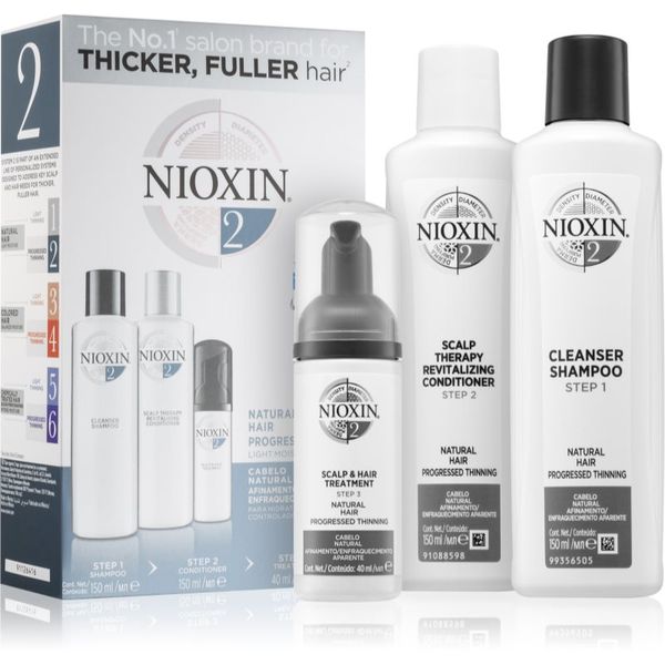 Nioxin Nioxin System 2 Natural Hair Progressed Thinning darilni set (proti izpadanju las) uniseks