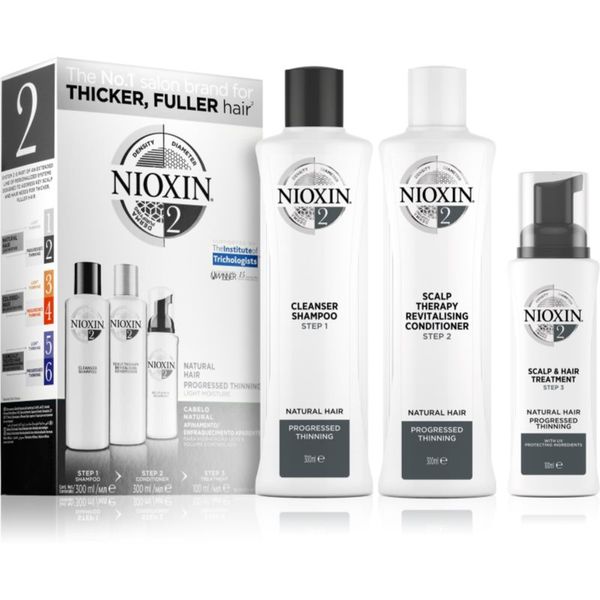 Nioxin Nioxin System 2 Natural Hair Progressed Thinning darilni set (proti izpadanju las) uniseks