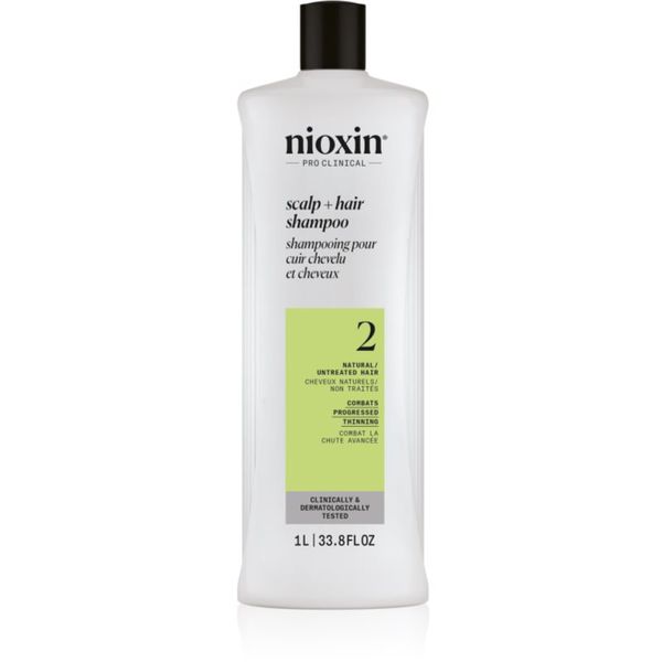 Nioxin Nioxin System 2 Scalp + Hair Shampoo šampon proti redčenju las 1000 ml