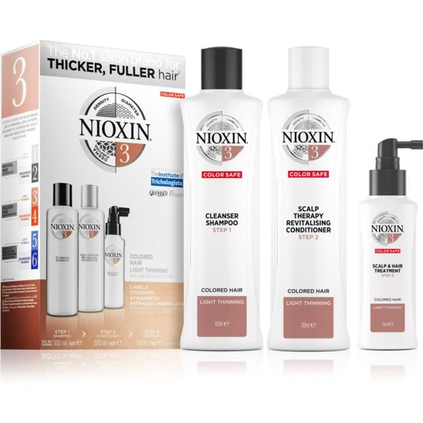 Nioxin Nioxin System 3 Color Safe darilni set za barvane lase