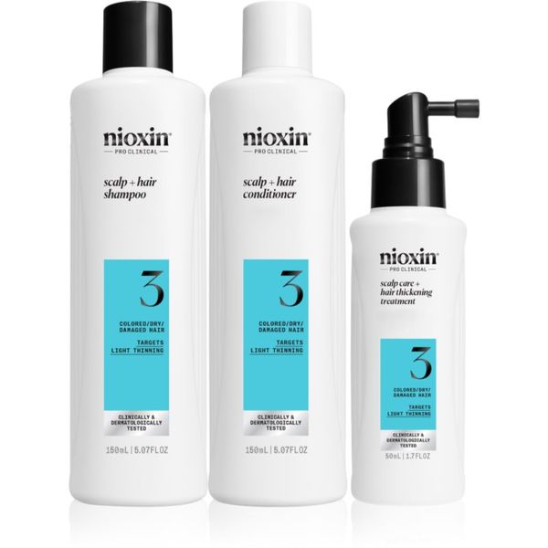 Nioxin Nioxin System 3 darilni set za barvane lase 3 kos