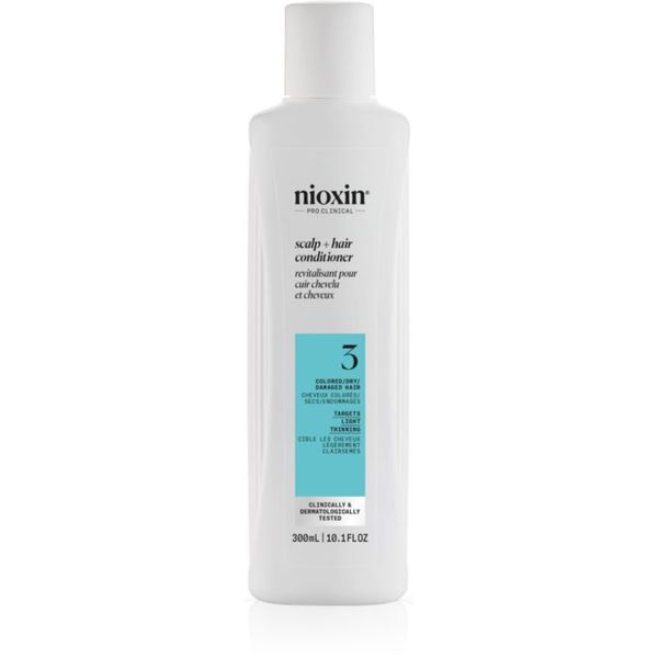 Nioxin Nioxin System 3 Scalp + Hair Shampoo balzam za barvane redke lase 300 ml