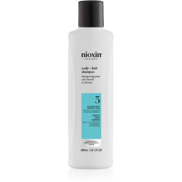 Nioxin Nioxin System 3 Scalp + Hair Shampoo čistilni šampon za barvane redke lase 300 ml