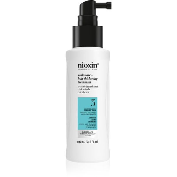 Nioxin Nioxin System 3 Scalp + Hair Thickening Treatment nega brez spiranja za redke lase 100 ml