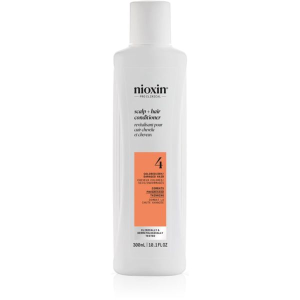 Nioxin Nioxin System 4 Scalp + Hair Conditioner vlažilni in hranilni balzam za barvane in poškodovane lase 300 ml