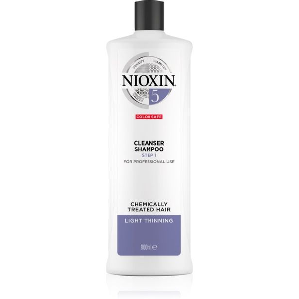 Nioxin Nioxin System 5 Color Safe Cleanser Shampoo čistilni šampon za barvane redke lase 1000 ml