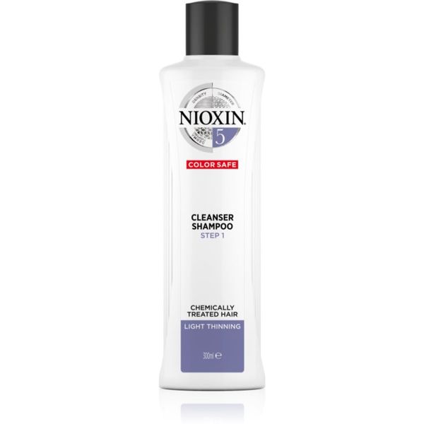 Nioxin Nioxin System 5 Color Safe Cleanser Shampoo čistilni šampon za barvane redke lase 300 ml