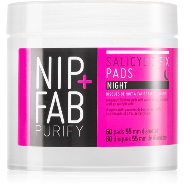 NIP+FAB NIP+FAB Salicylic Fix čistilne blazinice za noč 60 kos