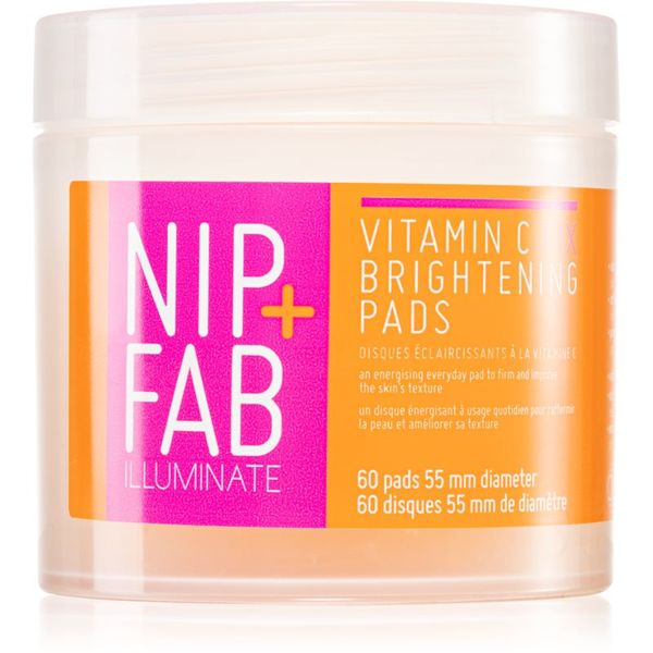 NIP+FAB NIP+FAB Vitamin C Fix čistilne blazinice za osvetlitev kože 60 kos