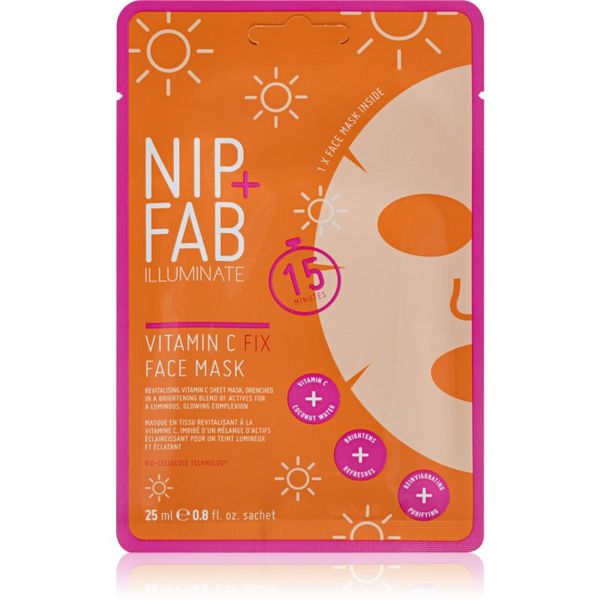 NIP+FAB NIP+FAB Vitamin C Fix maska iz platna za obraz 25 ml