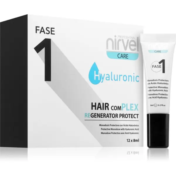 Nirvel Nirvel Fase 1 zaščitna nega za poškodovane lase 12x8 ml