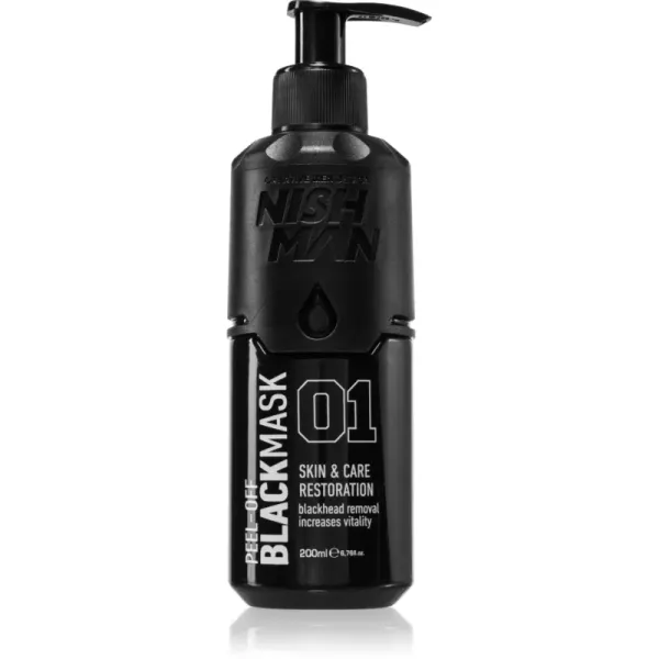 Nish Man Nish Man Peel-Off Mask črna luščilna maska za moške 200 ml