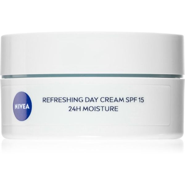 Nivea Nivea 24 h Moisture osvežilna dnevna krema z vitaminom E SPF 15 50 ml