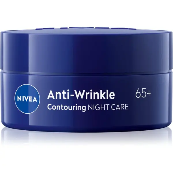 Nivea NIVEA Anti-Wrinkle Contouring nočna lifting krema za določanje kontur obraza za glajenje poteze obraza 65+ 50 ml