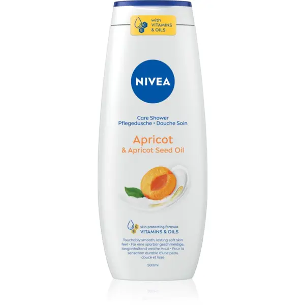 Nivea NIVEA Apricot & Apricot Seed Oil negovalni gel za prhanje 500 ml