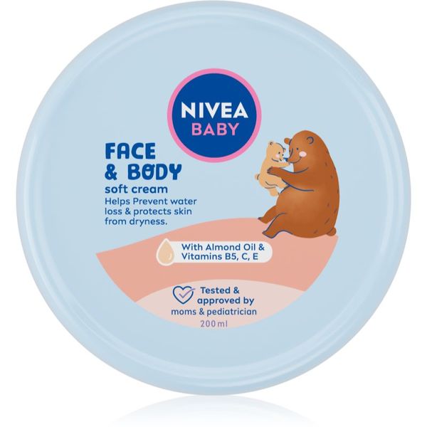 Nivea Nivea Baby Soft vlažilna krema za obraz in telo 200 ml