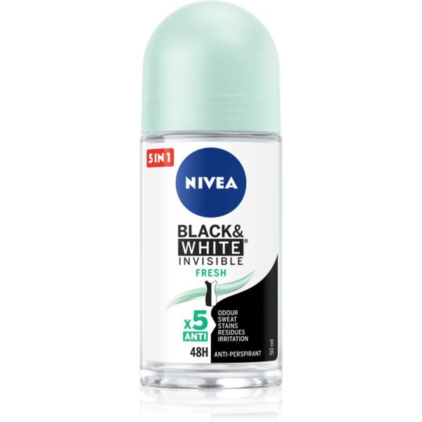Nivea NIVEA Black & White Invisible Fresh antiperspirant proti belim in rumenim madežem 50 ml