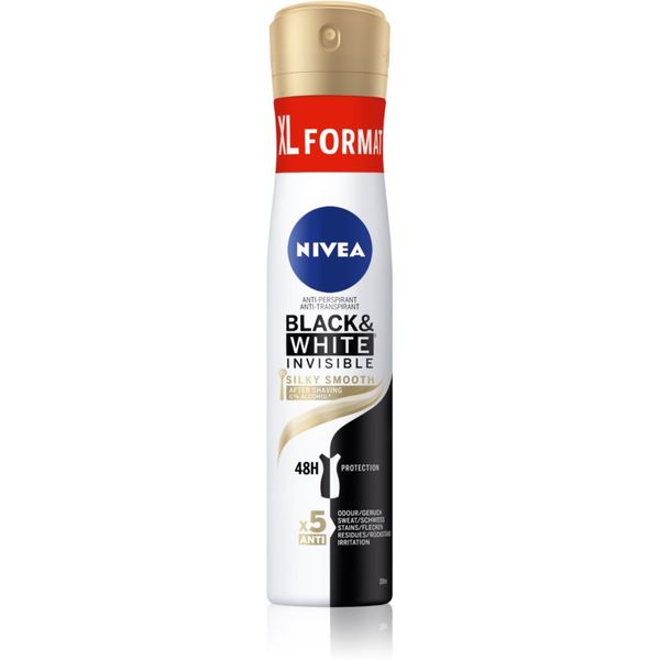 Nivea NIVEA Black & White Invisible Silky Smooth antiperspirant v pršilu za ženske 200 ml