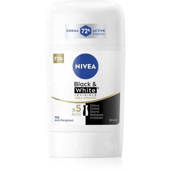 Nivea NIVEA Black & White Invisible Silky Smooth trdi antiperspirant 50 ml