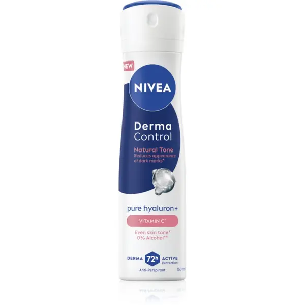 Nivea NIVEA Derma Control Natural Tone antiperspirant v pršilu proti temnim madežem 150 ml