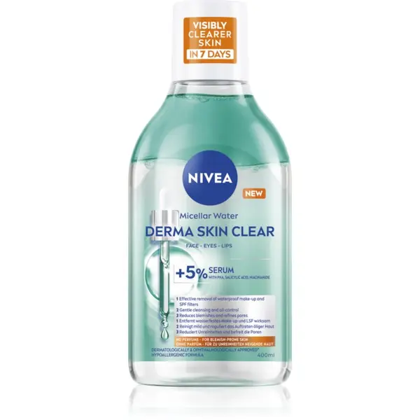 Nivea NIVEA Derma Skin Clear čistilna micelarna voda proti nepravilnostim na koži 400 ml