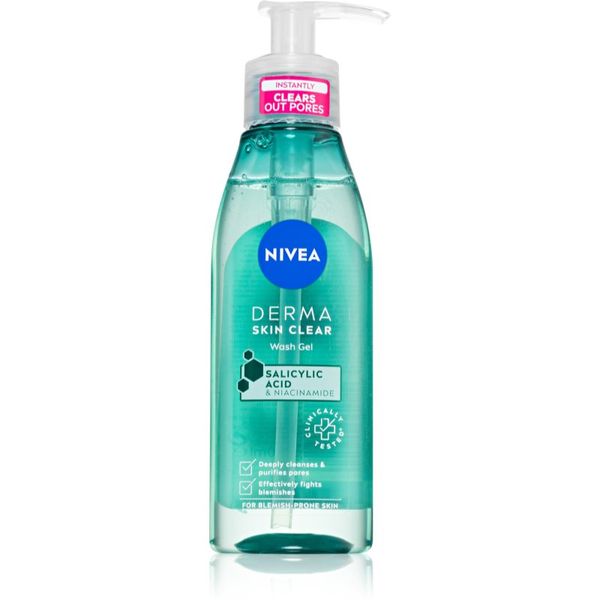 Nivea Nivea Derma Skin Clear čistilni gel za obraz 150 ml