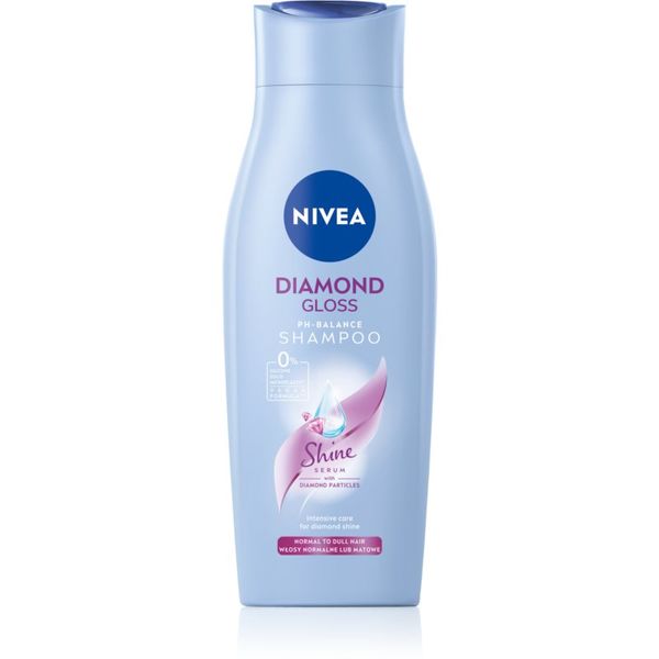 Nivea Nivea Diamond Gloss negovalni šampon za utrujene lase brez sijaja 400 ml