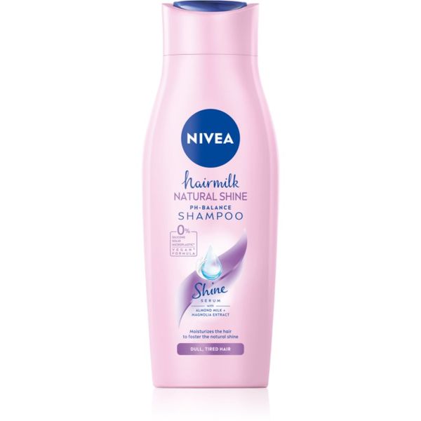 Nivea Nivea Hairmilk Natural Shine negovalni šampon 400 ml