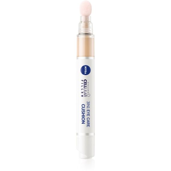 Nivea Nivea Hyaluron Cellular Filler tonizirajoča vlažilna krema za oči odtenek 02 Medium 4 ml