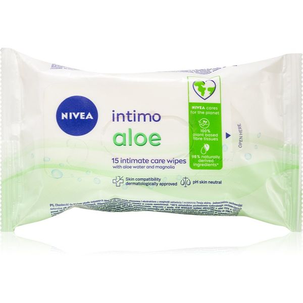 Nivea Nivea Intimo Aloe robčki za intimno higieno 15 kos