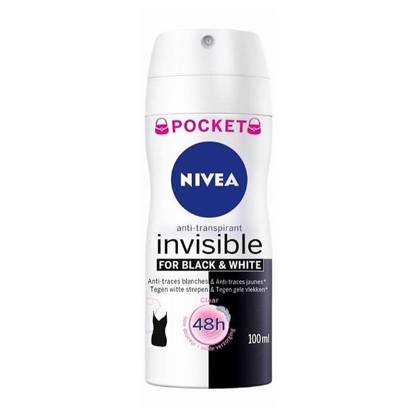 Nivea Nivea Invisible Black & White Clear antiperspirant v pršilu za ženske 100 ml