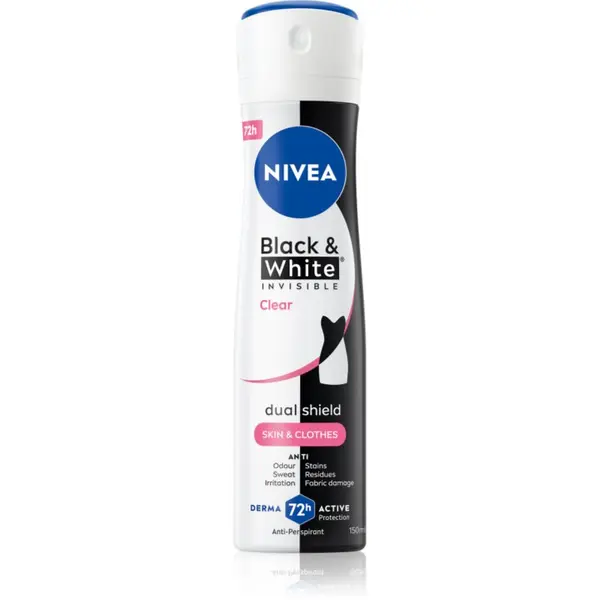 Nivea NIVEA Invisible Black & White Clear antiperspirant v pršilu za ženske 150 ml