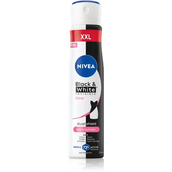 Nivea NIVEA Invisible Black & White Clear antiperspirant v pršilu za ženske 250 ml