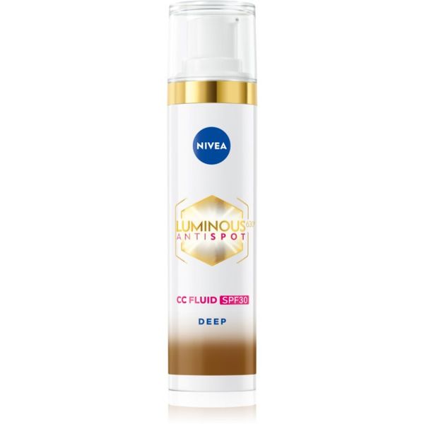 Nivea NIVEA Luminous 630 Anti Spot posvetlitvena CC krema SPF 30 odtenek Deep 40 ml