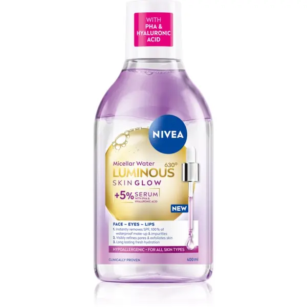 Nivea NIVEA Luminous Skin Glow čistilna micelarna voda za osvetlitev kože 400 ml