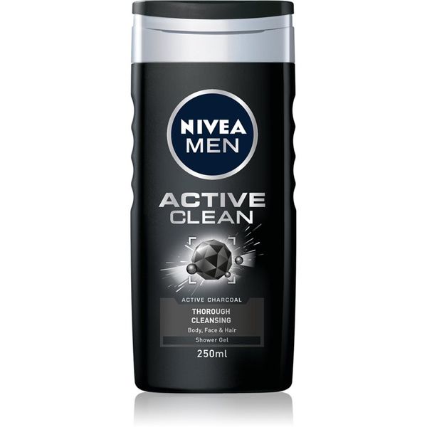 Nivea Nivea Men Active Clean gel za prhanje za moške 250 ml
