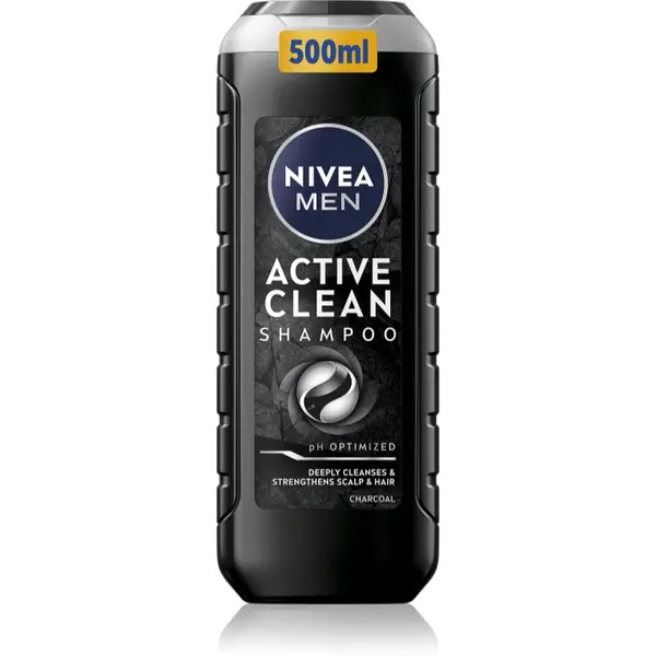 Nivea NIVEA MEN Active Clean globinsko čistilni šampon z aktivnim ogljem 500 ml